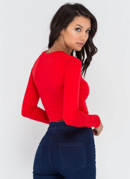 Not-So-Basic Long Sleeve Crop Top