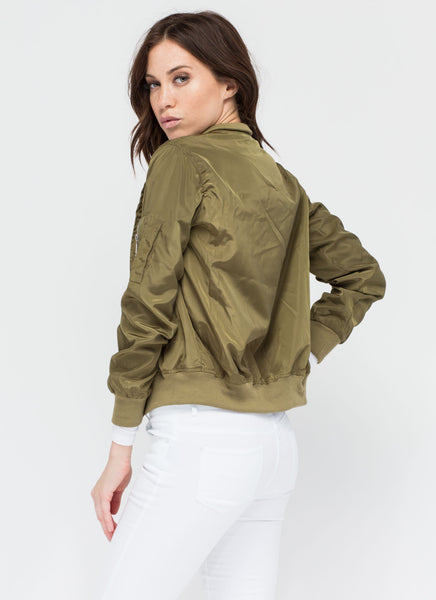 Top It Off Bomber Windbreaker Jacket