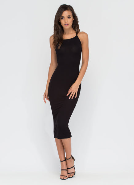 Daily Essential Ribbed Tank Dress