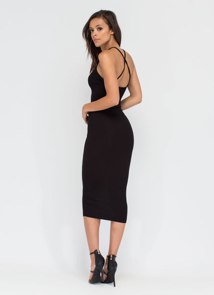 Daily Essential Ribbed Tank Dress