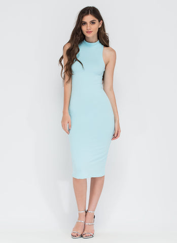 Greatest Gift Mockneck Midi Dress