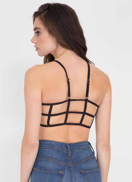 Intersection Strappy Caged Back Bralette