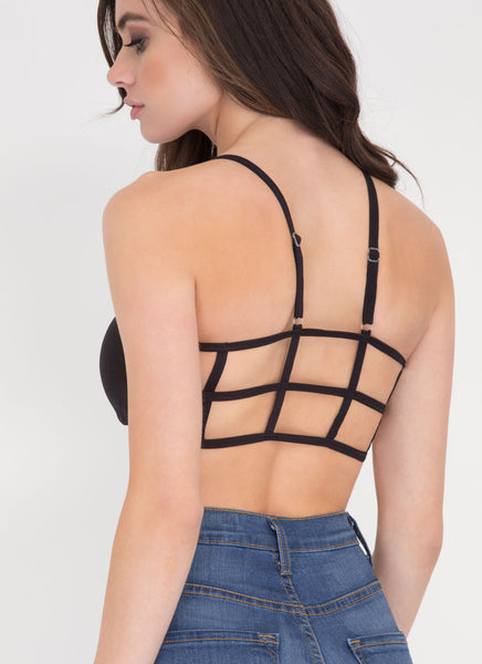 Intersection Strappy Caged Back Bralette