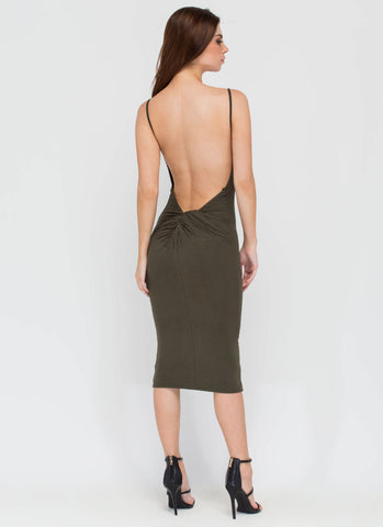 Twist Of Fate Bodycon Midi Dress