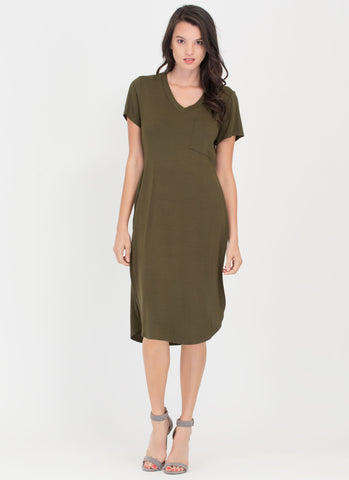 Slit Up Take Notice T-Shirt Midi Dress