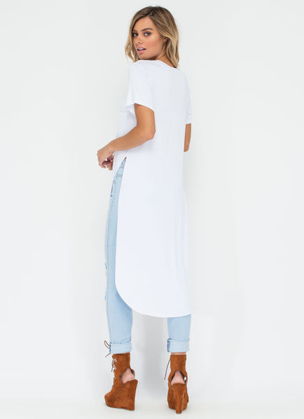 Slit Up Take Notice T-Shirt Midi Dress