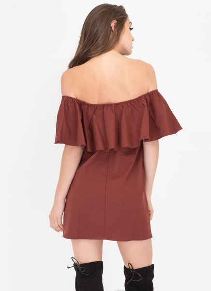 Flare-y Tale Ending Woven Shift Dress