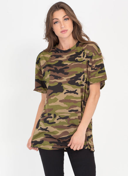 Boot Camp Camo Print Oversized Tee