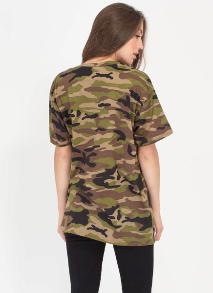 Boot Camp Camo Print Oversized Tee