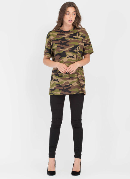 Boot Camp Camo Print Oversized Tee