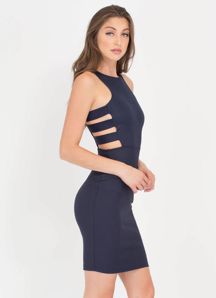 Climb The Ladder Side Cut-Out Dress