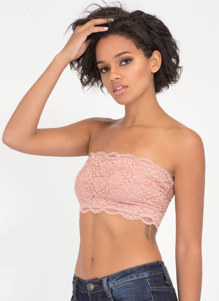 Lace Be Honest Strapless Bralette