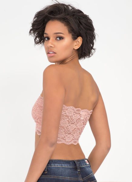 Lace Be Honest Strapless Bralette