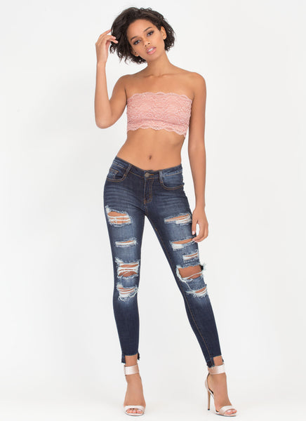 Lace Be Honest Strapless Bralette