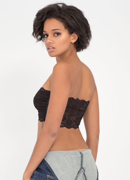 Lace Be Honest Strapless Bralette