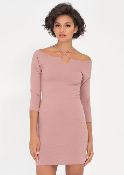 X It Strappy Off-Shoulder Dress