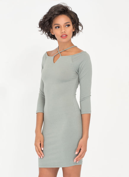 X It Strappy Off-Shoulder Dress