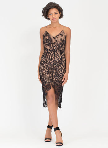 Lace Be A Lady Tonight Layered Dress