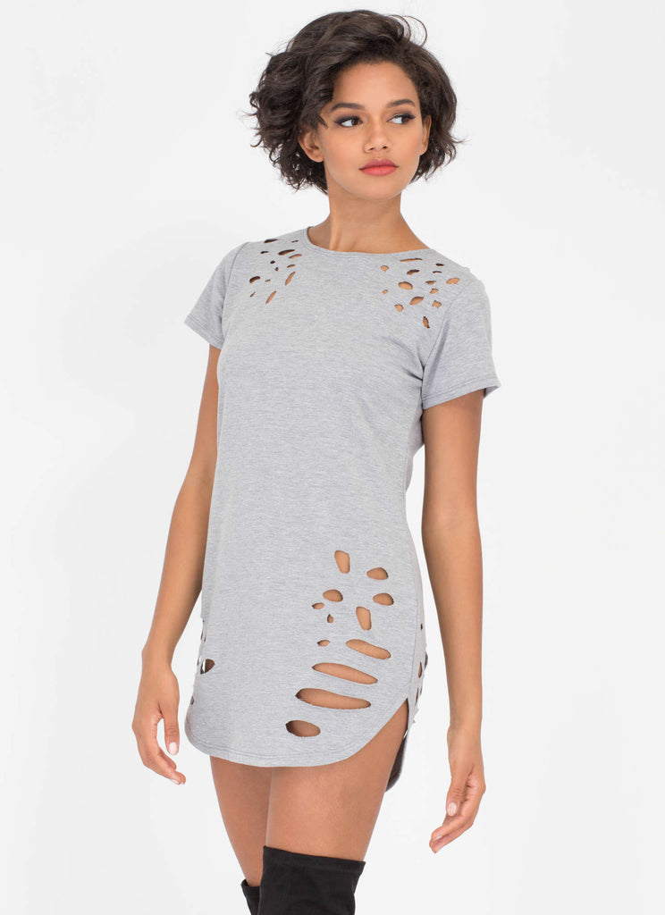 distressed shirt dress Frank & Eileen Mary Ruffle White, Famous Denim White L