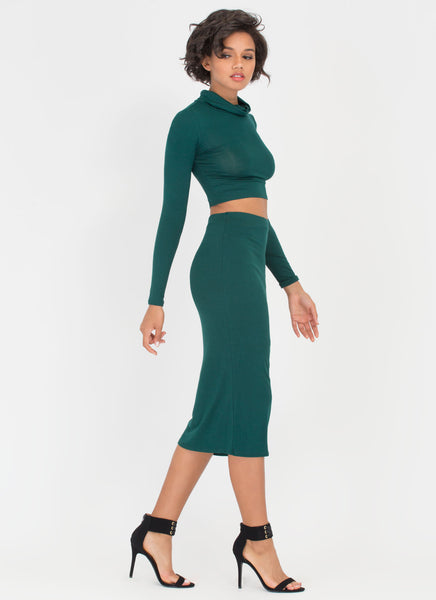 It's Simple Two-Piece Turtleneck Dress