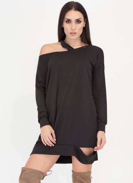 Cut From The Same Cloth Sweatshirt Dress