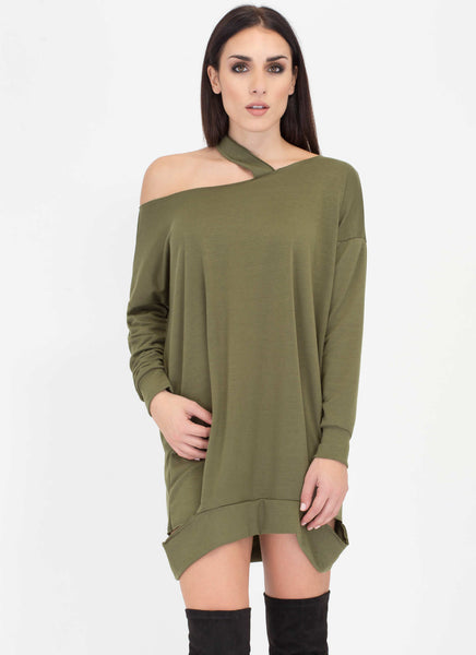 Cut From The Same Cloth Sweatshirt Dress