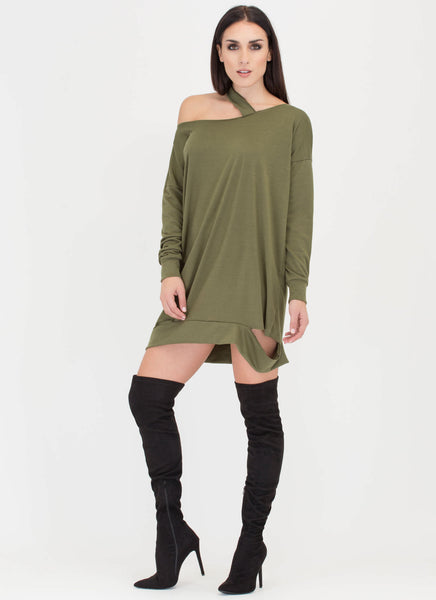 Cut From The Same Cloth Sweatshirt Dress