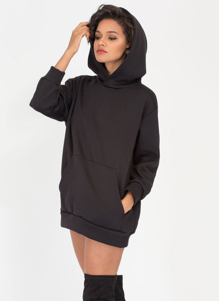 Homebody Hooded Sweatshirt Dress