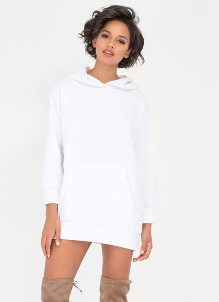 Homebody Hooded Sweatshirt Dress