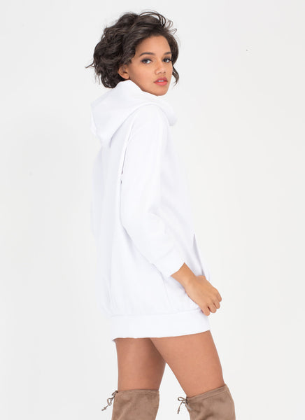 Homebody Hooded Sweatshirt Dress