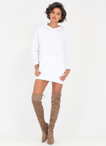 Homebody Hooded Sweatshirt Dress