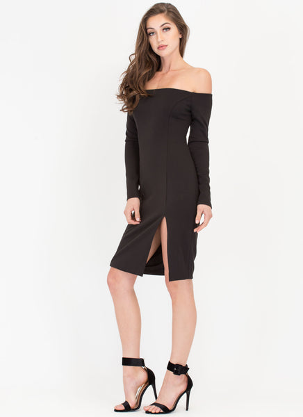 In Charge Off-Shoulder Cut-Out Dress