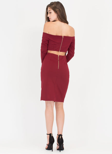 In Charge Off-Shoulder Cut-Out Dress