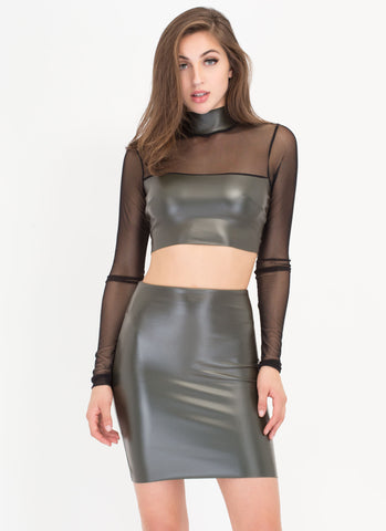 Sheer Of Yourself Two-Piece Dress