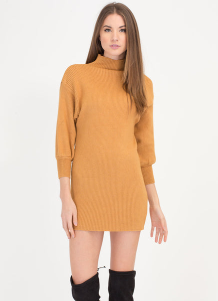 Like A Dream Ribbed Sweater Dress