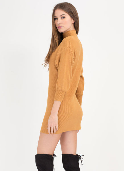 Like A Dream Ribbed Sweater Dress