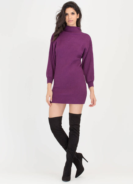 Like A Dream Ribbed Sweater Dress