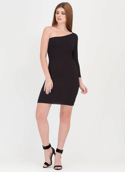 One-Up Asymmetrical Sweater Dress