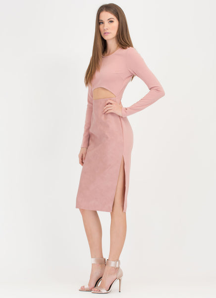 Two Become One Cut-Out Midi Dress