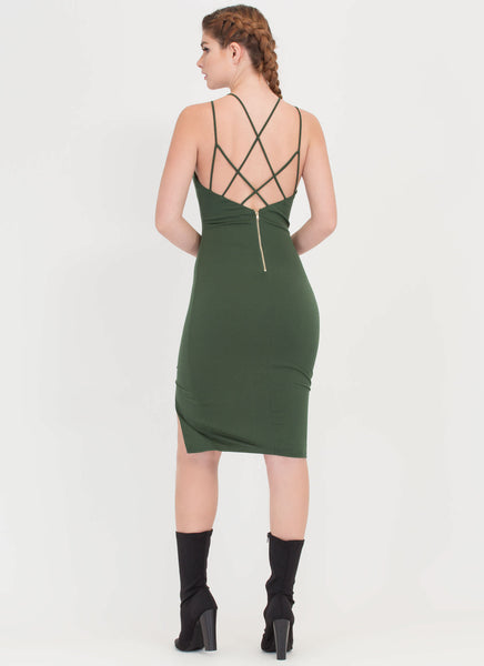 Some Like It Haute Caged Midi Dress