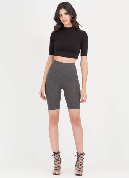 So Long High-Waisted Capri Biker Shorts