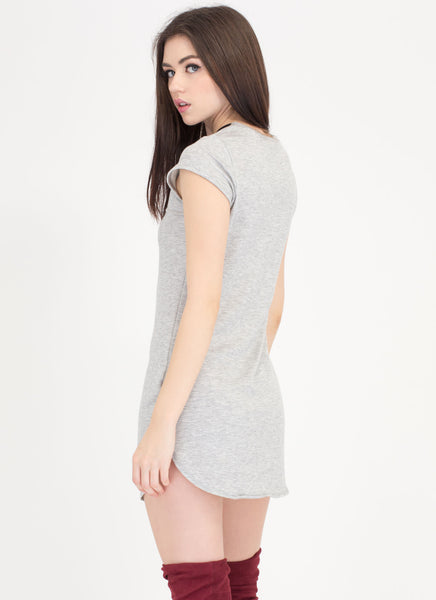 Let's Lace Up Plunging Grommet Dress