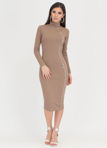 Cozy Does It Turtleneck Sweater Dress