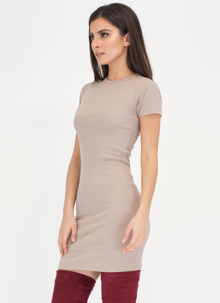 Learn The Basics Ribbed Minidress