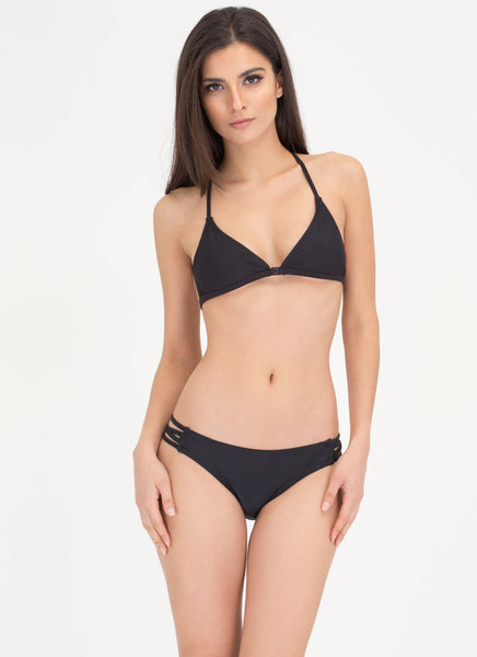 Fit To A T-Strap Caged Bikini Set