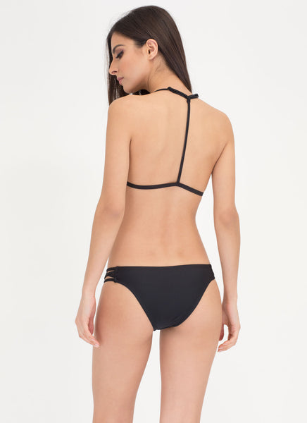 Fit To A T-Strap Caged Bikini Set