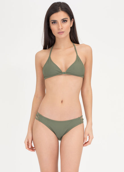 Fit To A T-Strap Caged Bikini Set