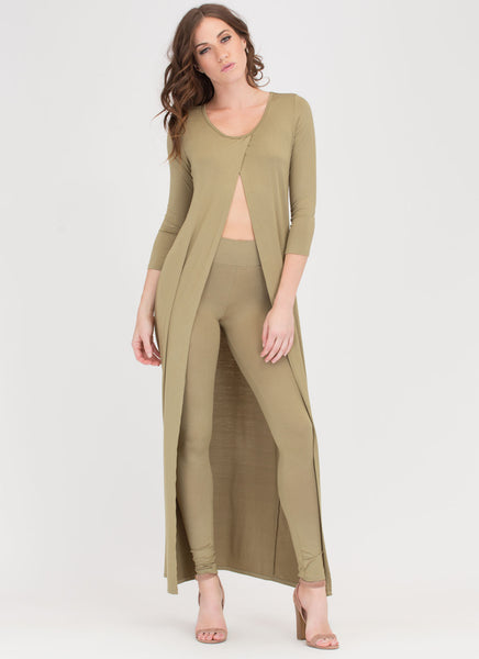 Split Happens Maxi Top And Pant Set