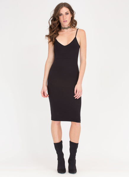 Knotty Thought Open Back Midi Dress