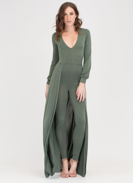 Sweep Off Your Feet Plunging Maxi